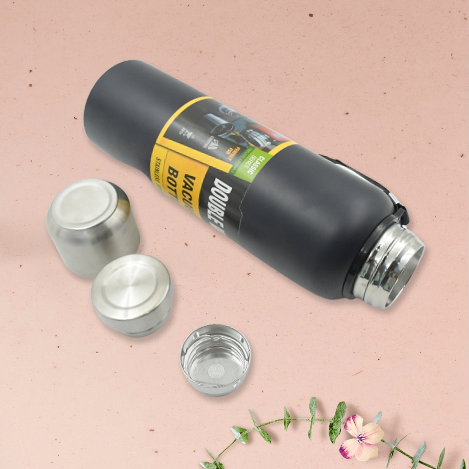 0334 304 Stainless Steel Vacuum Flask Water Bottle, Double Wall, Fridge Water Bottle, Leak Proof, Rust Proof, Hot & Cold Drinks, Gym BPA Free Camping for Sports, Outdoors Travel Home, For office/Gym/School (1500 ML) 0334 304 Stainless Steel Vacuum Flask Water Bottle, Double Wall, Fridge Water Bottle, Leak Proof, Rust Proof, Hot & Cold Drinks, Gym BPA Free Camping for Sports, Outdoors Travel Home, For office/Gym/School (1500 ML)